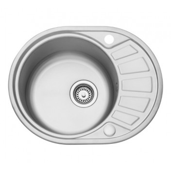 CPTRD580 Compact Round Bowl S/S 580x450 1 Bowl Sink(No waste)