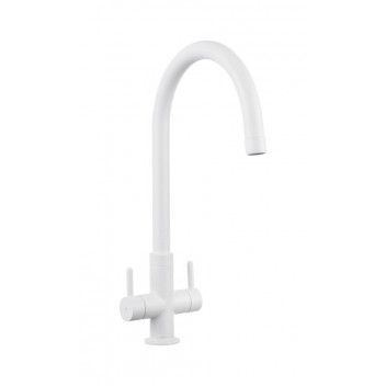 Igneous Dual Lever Tap - Crystal White