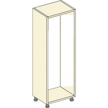 600 Universal Tall Housing Procab c/w 4 Flush Shelves Carcass White