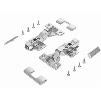 HINGE 2 SET SILVER 110 Degree Soft Closing Complete