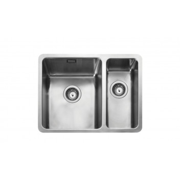 QUAD 3418R Undermount / Inset Square 1.5 Bowl 600x450 RH c/w waste kit