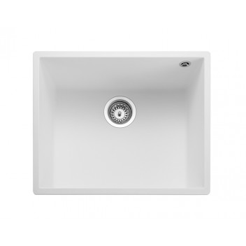 Oridian Undermount Single Bowl 540x440 Sink - ARCTIC WHITE c/w waste