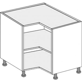 930 L-Corner Base Unit JHC Procab Kitchen Carcass White