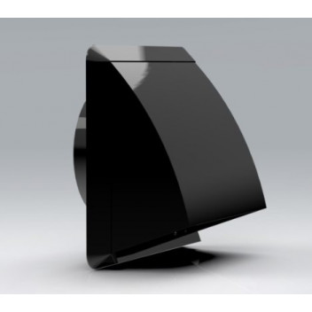 102 Round Back Cowled Vent (Black)