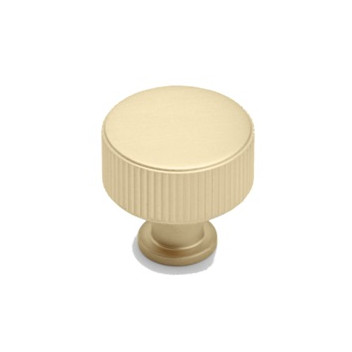 (HAN99D) FF13700 (30mm) Linea Satin Brass Post Knob (SOLID BRASS CORE)